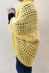 Yellow Diamonds Shrug (Crochet)