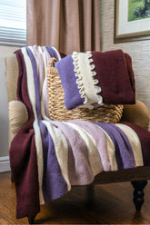 Horizontal Stripes Blanket With Optional Ribbing (Circular Knitting Machine)