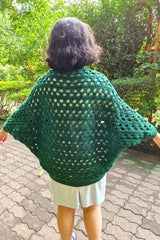 Forest Leaves Cocoon Shrug (Crochet)