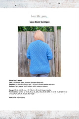 Lace Back Cardigan (Knit)