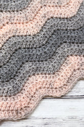 Ridged Chevron Blanket (Crochet)