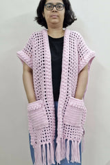 Rosebud Mist Ruana (Crochet)