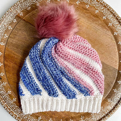 Tunisian Swirl Hat (Crochet)