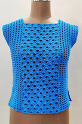Blue Shells Top (Crochet)