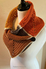 Colorful Button Cowl (Crochet)