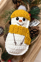 Easy Snowman Ornament (Crochet)
