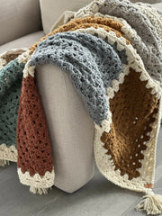 9 Square Granny Throw (Crochet)