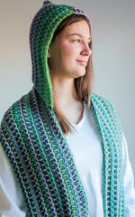 Mountain Trail Pocket Scarf (Crochet)