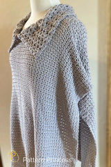Pebble Path Crochet Poncho: Simple Two Rectangle Design (Crochet)