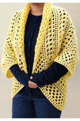 Yellow Diamonds Shrug (Crochet)