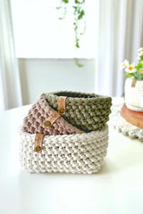 The Boxy Basket (crochet)