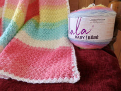 Color Wheel Mandala Baby Blanket (Crochet)