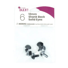 Shank Back Solid Eyes (12mm & 18mm)