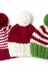 Santa Pompom Hats (Knit)