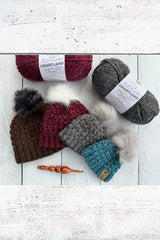 Feather Stitch Beanie (Crochet)