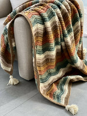 Ripple Rainbow Blanket (Crochet)