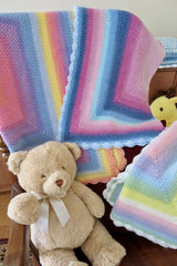 Rainbow Rounds Baby Blanket (Crochet)