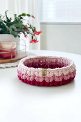 The Puffy Heart Basket (Crochet)