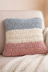 Tri Color Fleece Pillow (Crochet)