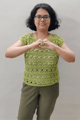 Petal Blossom Top (Crochet)