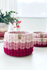 The Puffy Heart Basket (Crochet)