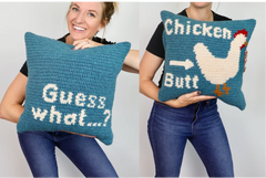 Chicken Butt Pillow (Crochet)