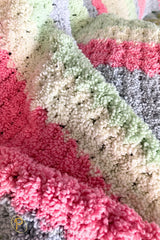 Cotton Candy Fluffy Blanket (Crochet)