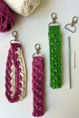 Fancy Keychain Wristlet (Crochet)