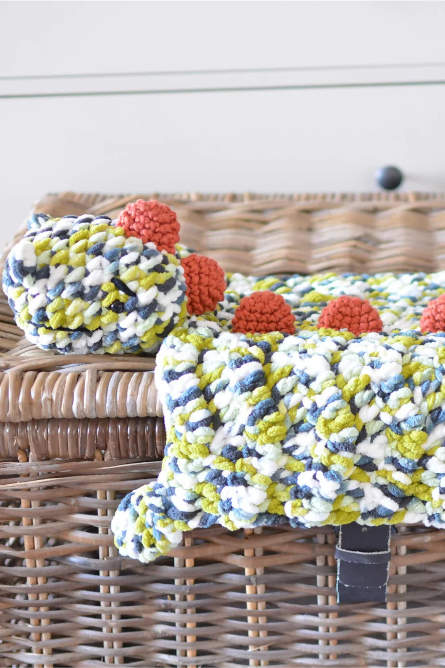 Dino Safety Blanket (Crochet)