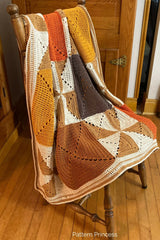 Pumpkin Spice Granny Square Blanket (Crochet)