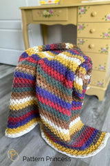 Colorful Celtic Weave Crochet Blanket (Crochet)