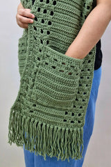Whispering Pines Pocket Scarf (Crochet)