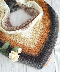 Lazy Days Triangle Scarf (Crochet)