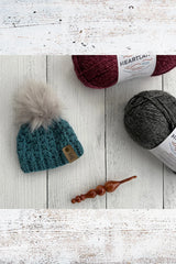 Feather Stitch Beanie (Crochet)