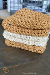 Easy Textured Dishcloth (Crochet)