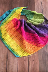 Lazy Days Asymmetrical Scarf (Crochet)