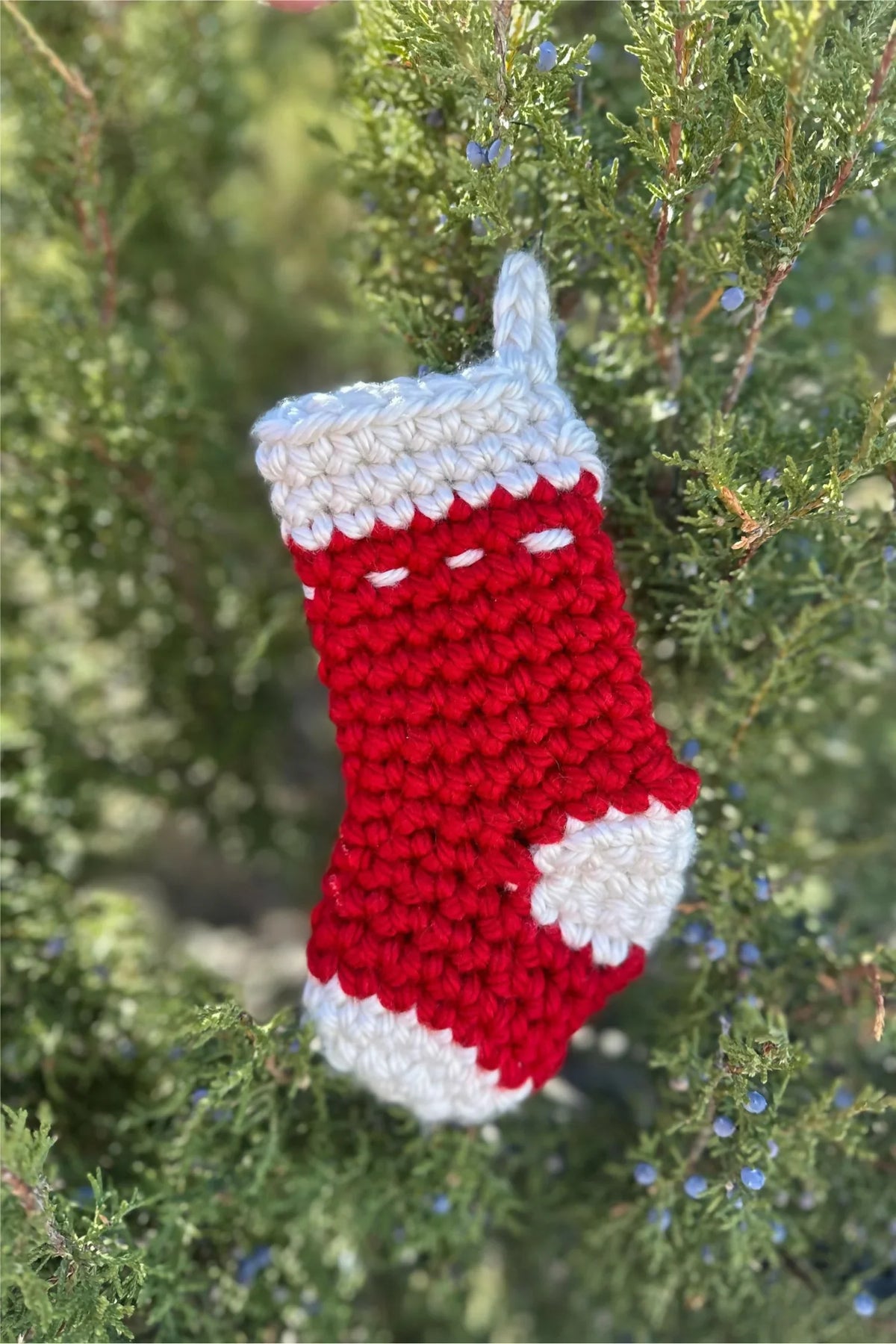 Not-so-Mini Christmas Stocking (Crochet)