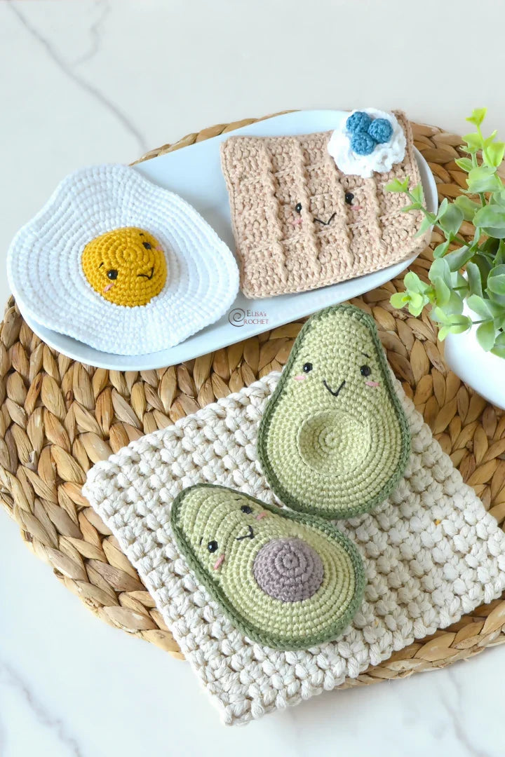 Breakfast Play Food Collection (Crochet)