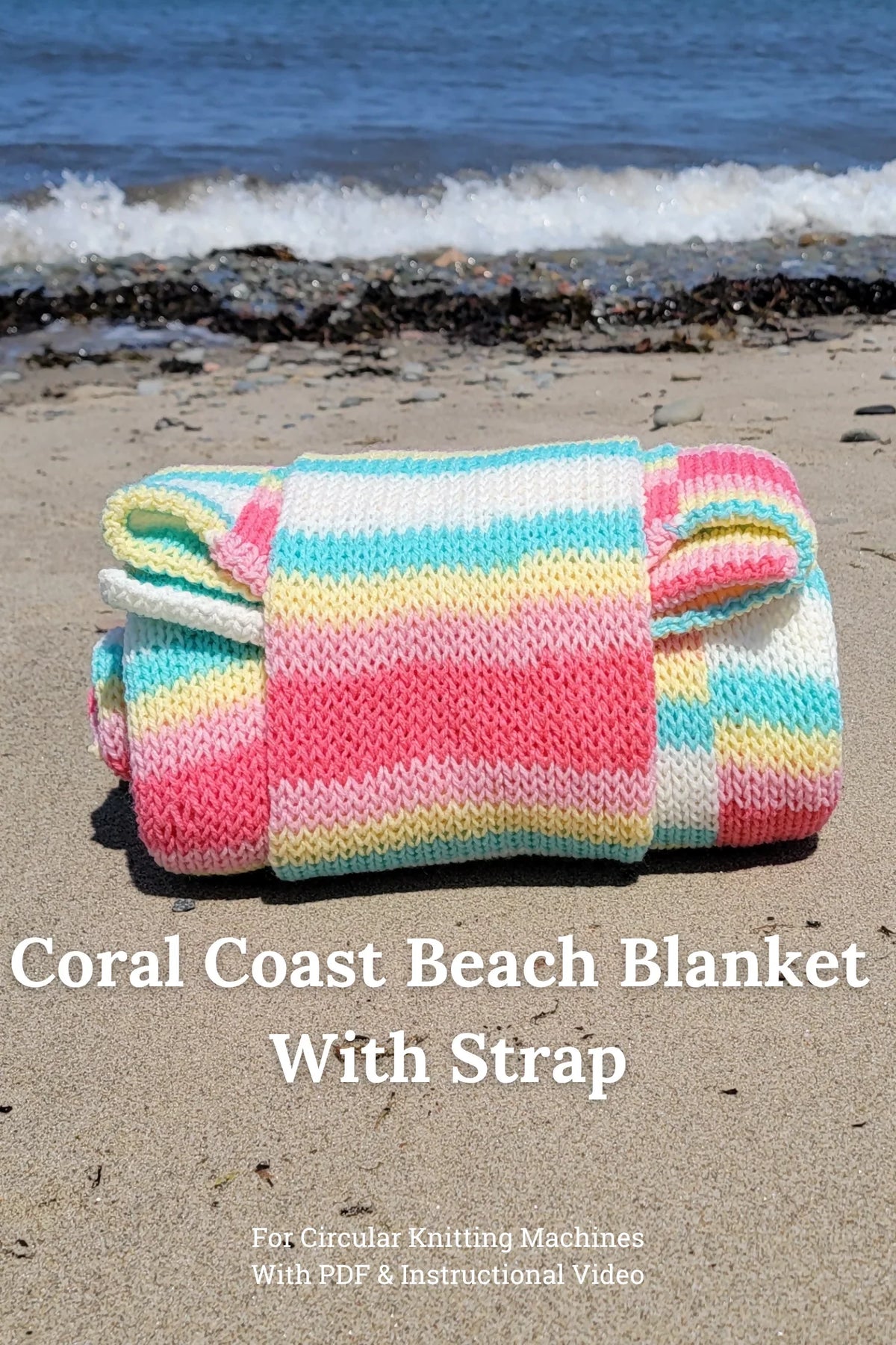 Coral Coast Beach Blanket (Circular Knitting Machine)