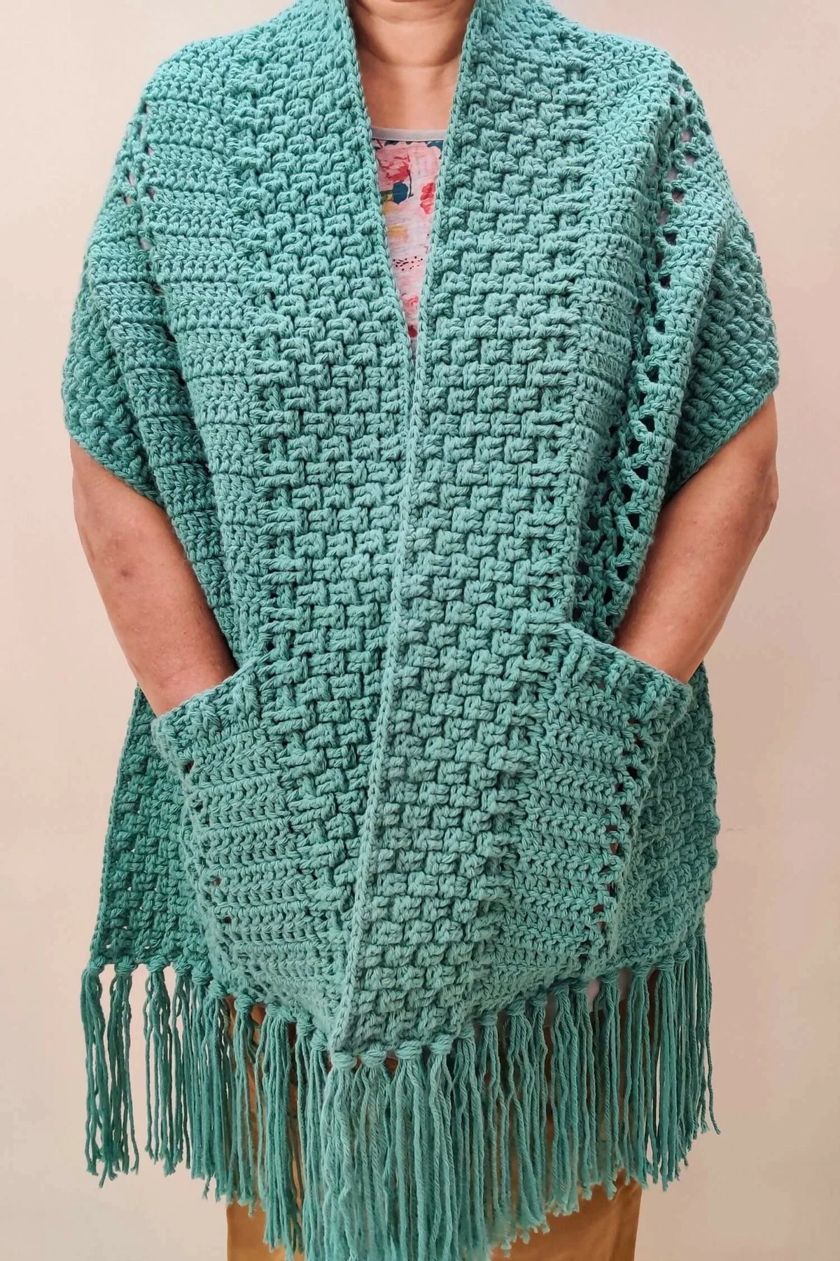 I Love Texture Pocket Shawl (Crochet)
