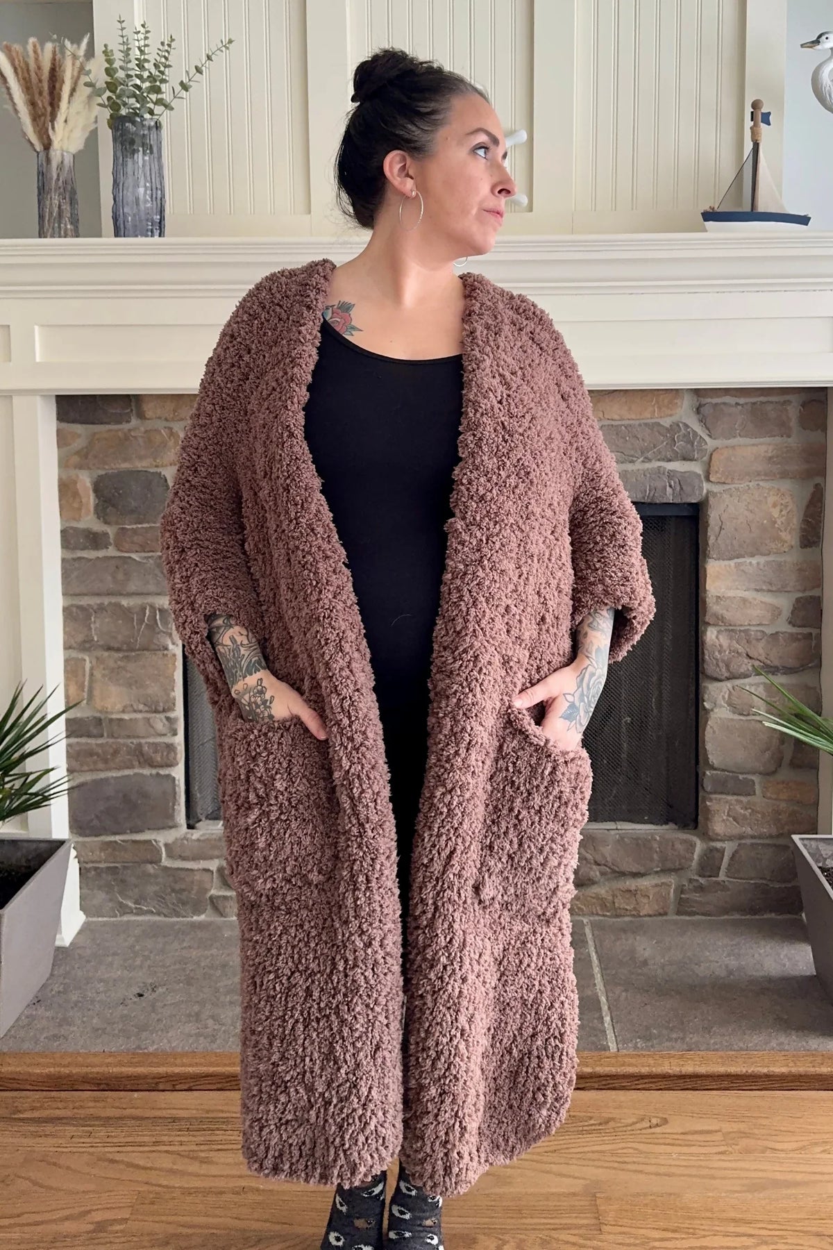 Plush Blanket Cardigan (Knit)
