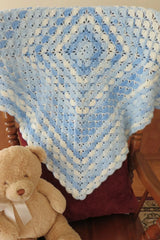 Shells and Cream Ice Cream Baby Blanket (Crochet)