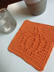 The Autumn Pumpkin Dishcloth (Crochet)