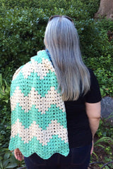 Granny Chevron Wrap (Crochet)