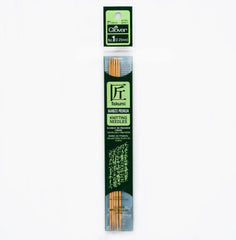 Clover Bamboo Needles Double Pointed 7" (Sizes 0 to 15)