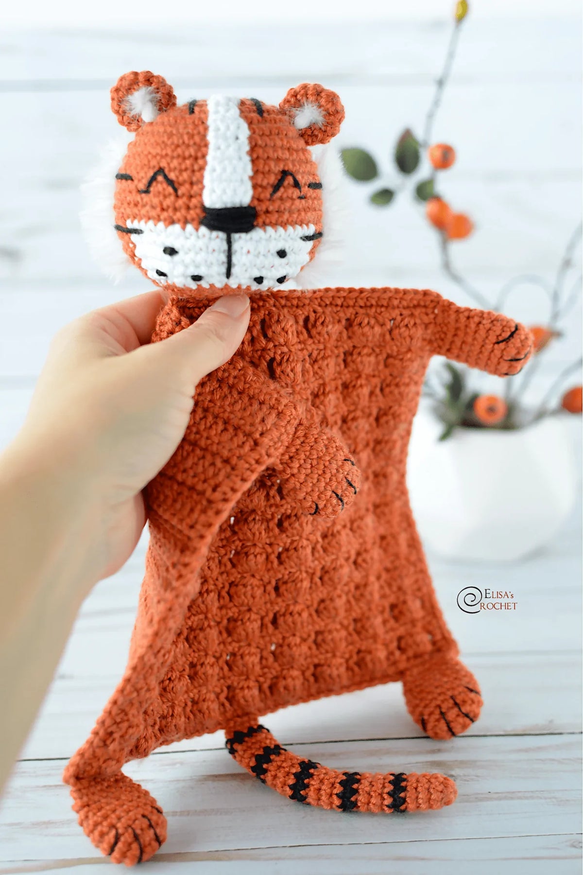 Tiger Security Blanket (Crochet)