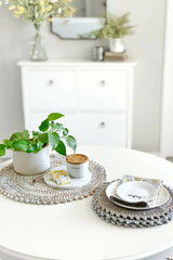 The Picot Placemat & Doily Set (Crochet)