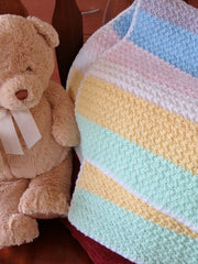 Gentle Pastels Baby Soft Blanket (Crochet)