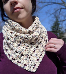 Comfy Cotton Shawlette (Crochet)