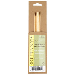 Brittany Birchwood Double Pointed Knitting Needles 7.5" (Sizes 3 to 17)
